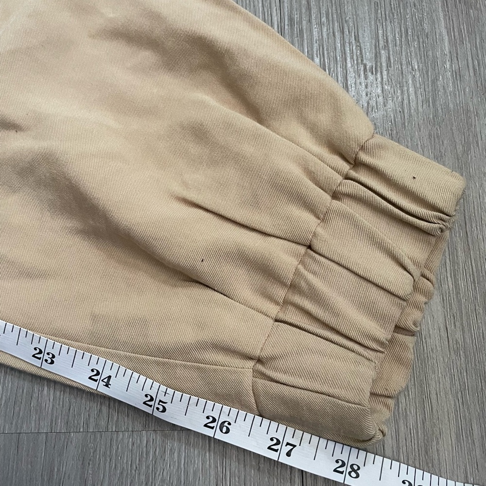 ZARA Khaki Cargo Soft Jogger Pants size XS Women’s - Picture 6 of 9